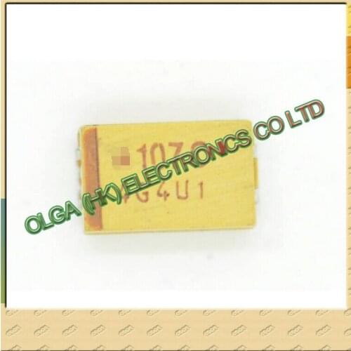 .7343 D-type tantalum capacitor (107) 100UF16V Length Width 4.M 7.M Accuracy: 20