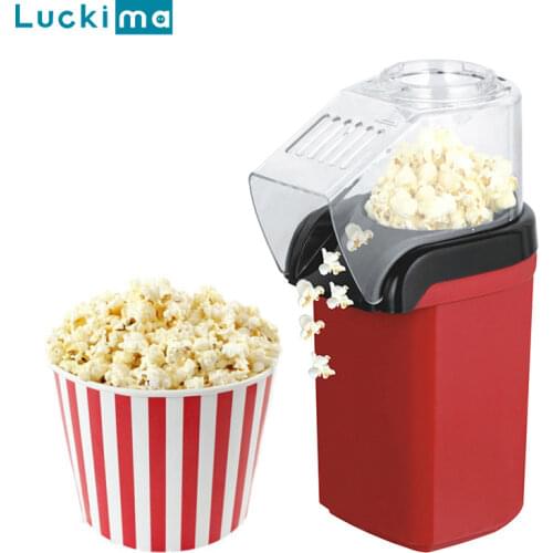 New Home Hot Air Popcorn Popper Maker Microwave Machine Delicious & Healthy Gift Idea for Kids Home-made DIY Popcorn Movie Snack