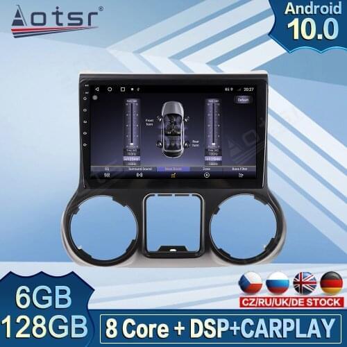 128G Carplay For Jeep grand wrangler 2011 - 2016 Android Car Radio DVD Video Player Screen GPS Navigation Multimedia Recorder