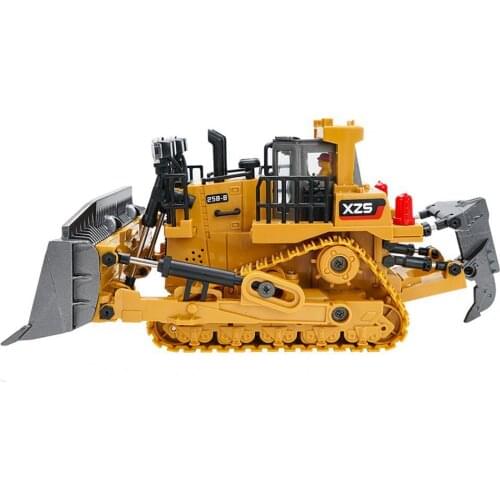 Car Creative Toy For Children Excavator Toy Electric Remote Controlled Alloy RC Wheel Loader Truck Model Kids