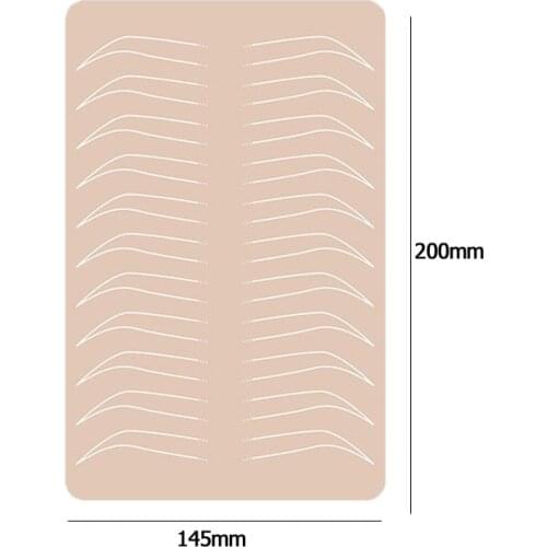 Double Sides Microblading Eyebrow Tattoo Practice Skin Eyebrow Cosmetic PMU Training Feake Skin For Tattoo Beginner Supply