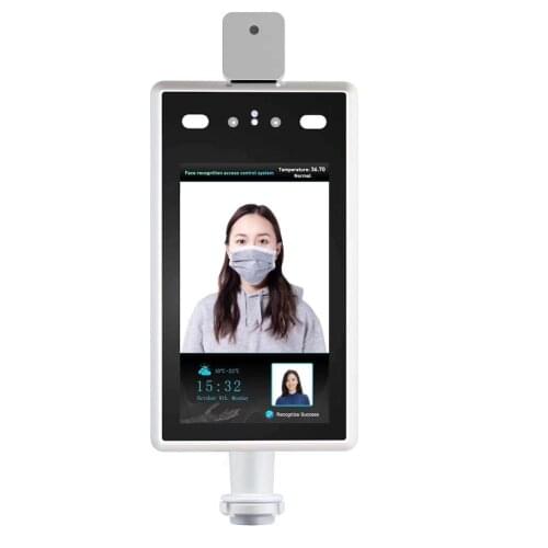 Temperature detection+facial recognition 7inch Thermal Infrared tablet camera access control system time attendance(SIP-AC703-B)