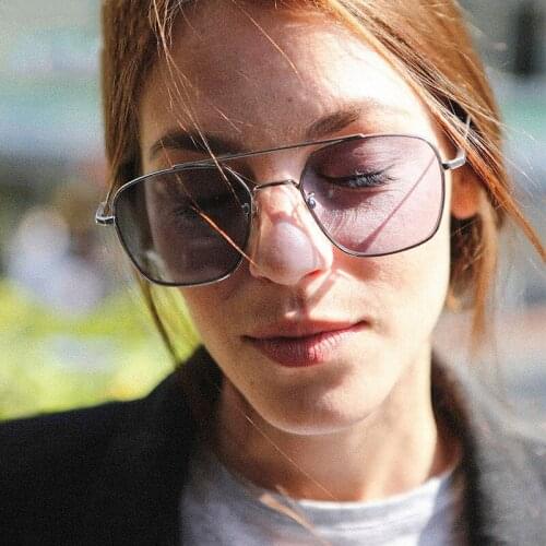 JackJad 2020 Fashion Modern Square Pilot Style Metal Sunglasses Women Men Cool Tint Brand Design Sun Glasses Oculos De Sol F8592