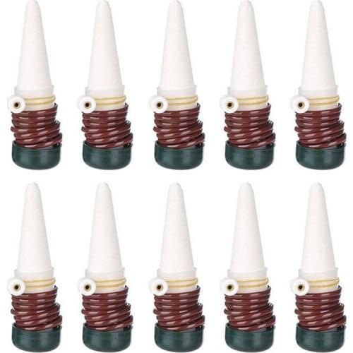 Quality Watering Stakes,10 Pack Indoor Automatic Drip Watering System Irrigation Equipment Tool for Plant Waterer Ceramic Probes