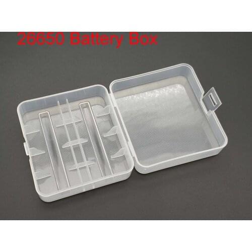 26650 Battery Storage Box Battery Holder Case Suitable For 2pcs 26650 Batteries Keeping Batteries Safe