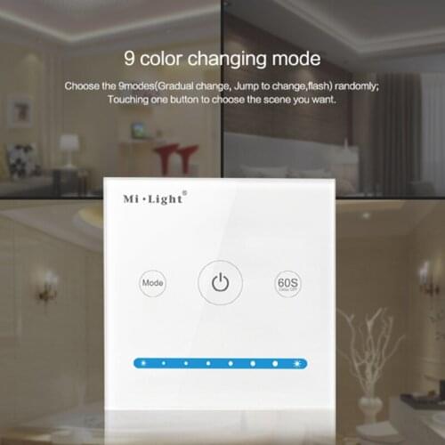 Milight P1 DC12-24V Brightness dimming Smart Panel Controller for single color led strip light Milight lamp or bulb