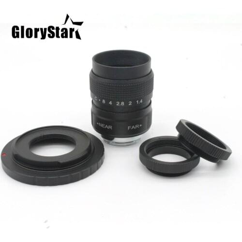 GloryStar 25mm F1.4 CCTV TV Movie lens + C Mount for Fuji Fujifilm X-Pro1 (C-FX) Free shipping