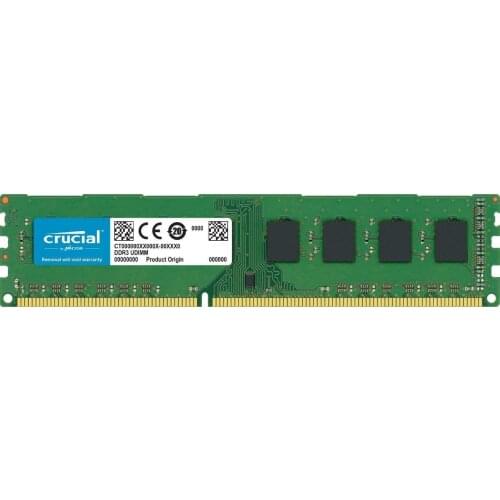 Crucial RAM 4GB DDR3 RAM 2GB 4GB 8GB 1333 1600 1866 2Rx8 PC3-12800u Desktop Memory Modul PC3-10600U 1.5V DIMM DDR3 Ram ddr3 4GB