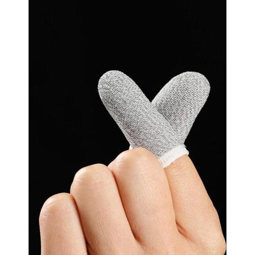 The Fiber Gaming Finger Sleeve Mobile Screen Game Controller Sweatproof Gloves For PUBG COD Assist Artifact