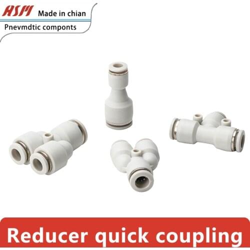 Pneumatic Quick-insertion Quick-trachea Connector Straight Through Reducing PG PEG PW6-4 8-6 10-8 Big and Small Head