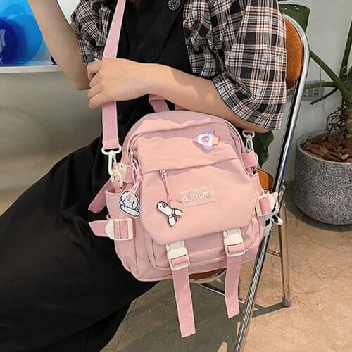 Small Backpack Women High Quality Nylon Schoolbag Casual Female Travel Rucksack Ladies Multifunctional Bagpack Womens Backpacks