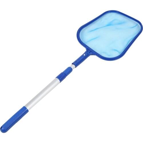 Swimming Pool Net Leaf Rake Mesh Skimmer With Adjustable 4 Foot Telescopic Pole