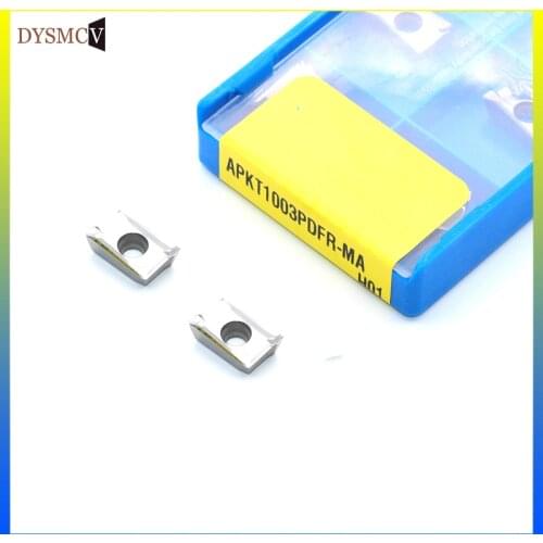 APKT 1003 PDFR MA H01 carbide milling inserts for face mill BAP milling cutter for aluminum copper