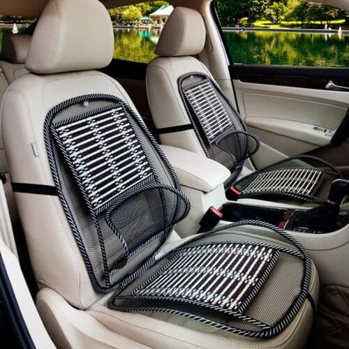 Universal Chair Supports Summer Breathable Ventilation Waist Massage Pad Car Seat Cushion Cooling Mat Steel Bamboo