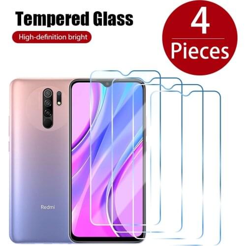 4pcs screen protector glass for redmi k40 pro protective glass for redmi 9 9A 9AT 9C NFC 9T
