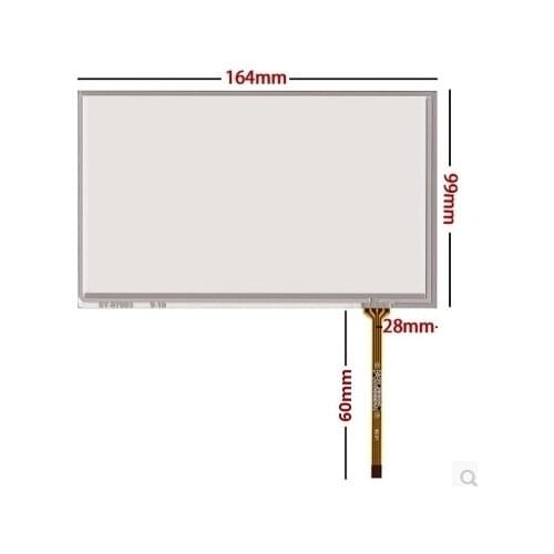 164*99 new 7 Inch 4 wire resistance touch screen,car navigation touch screen car GPS DVD touch screen