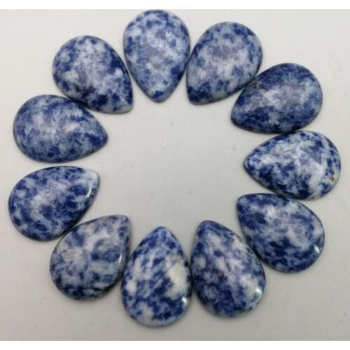 25x18mm Fashion Natural sodalite Stone beads charms teardrop CAB CABOCHON for jewelry accessories Wholesale Free shipping 20pcs