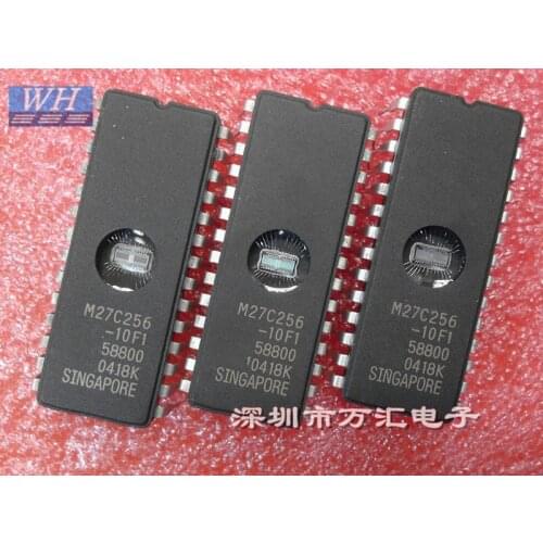 5PCS/ 10PCS M27C256-10F1 M27C256B-10F1 M27C256 27C256 M27C256B DIP28 IC EPROM UV 256KBIT 100NS Memory Chips best Quality