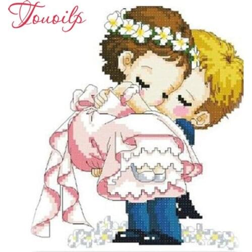 TOUOILP 5D Hug and kiss 5d diamond painting crystal Painting diamonds decorative diy spuare&round diamond embroidery kits