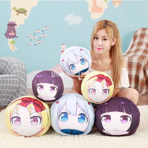 Anime Eromanga Sensei Figure Toys Izumi Sagiri Senju Muramasa Yamada Elf Short Plush Doll Pillow 30cm Cosplay for Gift