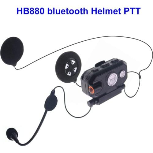 Walkie Talkie Hands-free BT PTT Headset Helmet Wireless Headphones For Motorcycle Helmet Locomotive Helmet Headset HB880