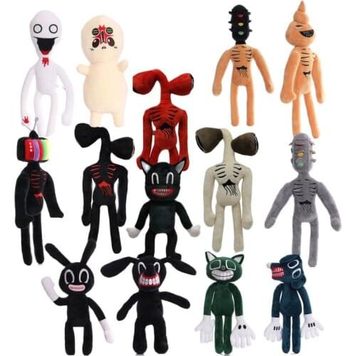 Hot Horror Game Plush Toys 35cm Siren Head Plush Toy White Black Sirenhead Stuffed Horror Character Peluches Toys Gifts For Boys