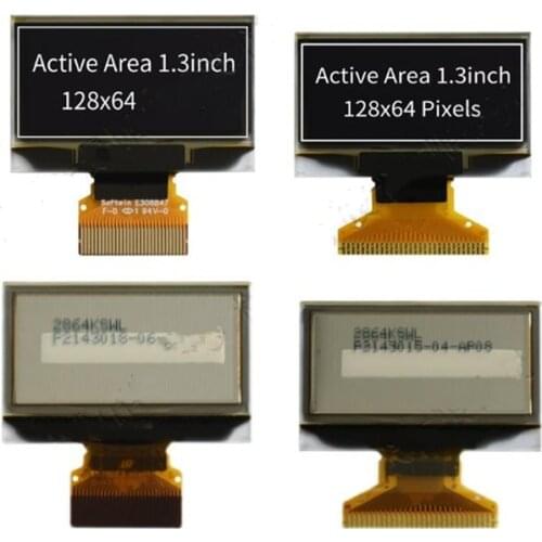 1.3 inch 30PIN SPI White/Blue PM OLED Screen (Welded/Plug-in) SSD1306 Drive IC 128*64 IIC/Parallel Interface 3.3V