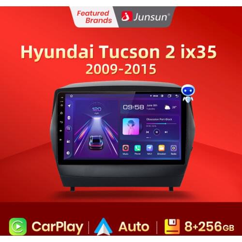 Junsun V1 pro Car Radio with screen Multimedia Video Player For Hyundai Tucson 2 ix35 2009 - 2015 Android Auto CarPlay 2 din DVD