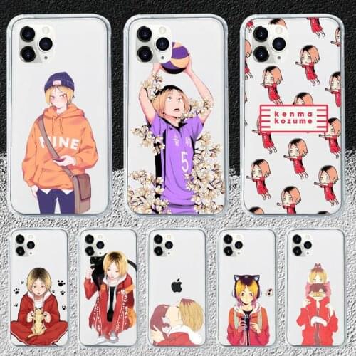 Kenma Kozume Haikyuu!! Phone Case Transparent for iPhone 11 12 mini pro 8 7 6 6S XS MAX Plus X 5S SE 2020 XR