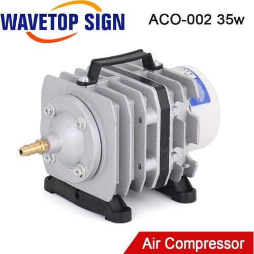 WaveTopSign 35W ACO-002 Air Compressor 40L/Min Electrical Magnetic Air Pump for CO2 Laser Engraving and Cutting Machine