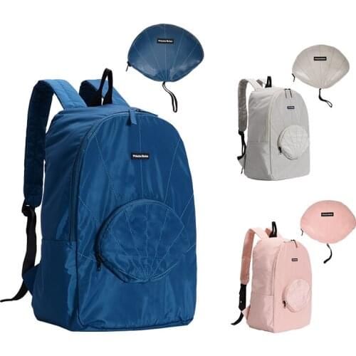 Preppy Style School Backpacks Waterproof Polyester Soft Thin Travel Mens Bag Shell Collapsible Light Weight Student Backpack