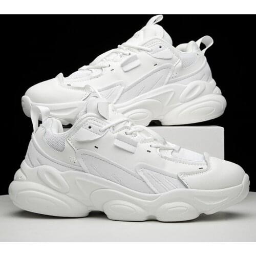 Men Platform Sneakers White Shoes Fashion Casual Running Shoes 2021 New Autumn Male Elevator Shoes Thick Sole Zapatillas Hombre