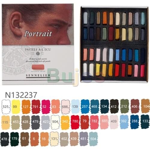 SENNELIER Hand Colored Chalk,20/30/40/80/120 Color Half Whole Pastels,Traditional Technology,Durable Color, Oil Pastel,Non-toxic