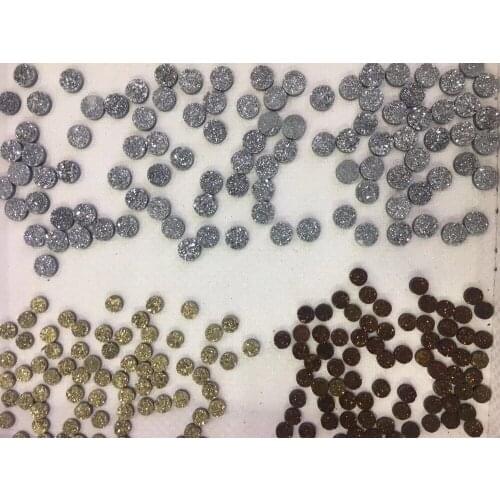 Natural Druzy Gems Stone Beads, 2018 New 10mm Titanium Drusy Gems Stone, Women Jewelry Making Suppliers Crafts DIY Necklace