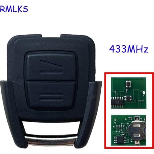 New 2 Buttons Remote Car Key FOB 433MHz ASK For Vauxhall Opel Astra h j g insignia vectra c Vectra Zafira OP1 Auto Omega 2 3