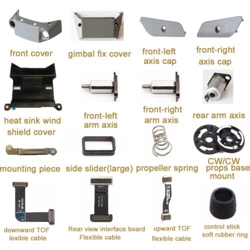 New Original Repair Parts for DJI Mavic 2 Pro & Zoom Front Arm Axis Gimbal Mounting Cover Back Arm Shaft Cap Cable DJI Mavic 2 P
