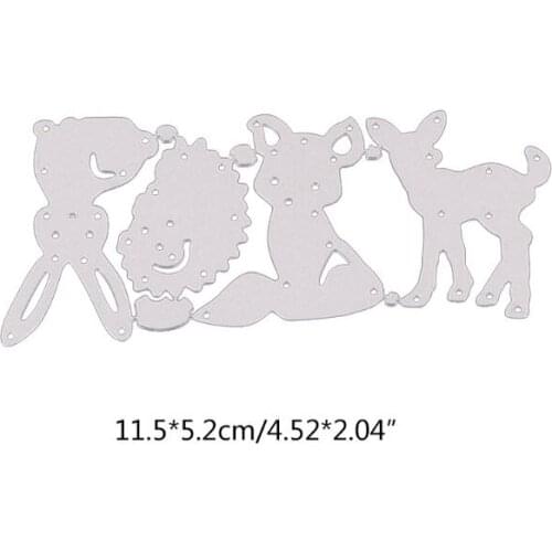 New Deer Hedgehog Rabbit Metal Cutting Dies Stencil Scrapbooking DIY Album Stamp