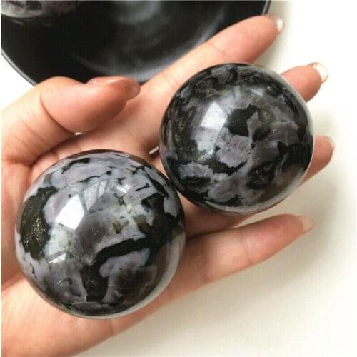 Wholesale 1PC 200-220g Rare Natural Mica Grey Feldspar Spheres Quartz Crystal Ball Healing Healing Stones