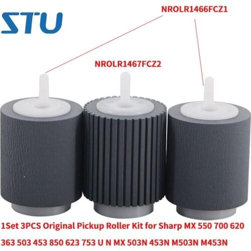 1Set 3PCS Original Paper Pickup Roller Kit for Sharp MX 550 700 620 363 503 453 850 623 753 U N MX 503N 453N M503N M453N 363N