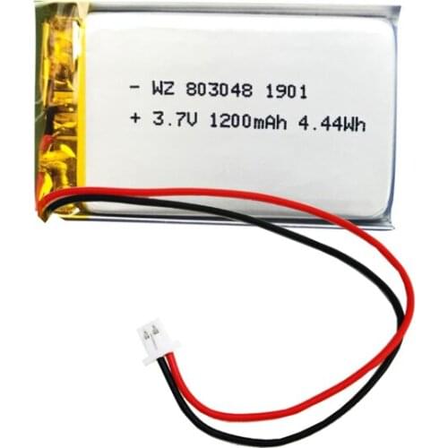 Rechargeable 3.7v lithium polymer battery 803048-1200mah massager battery rechargeable battery