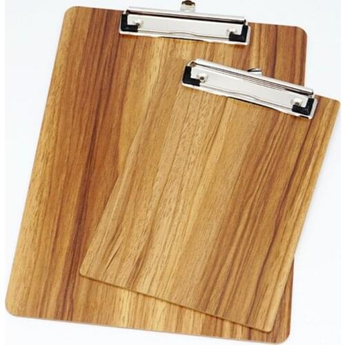 Portable A4 A5 hard Wooden Writing Clipboard File Hardboard Office School Stationery