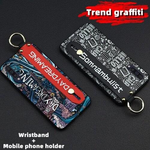 Shockproof Phone Case For Samsung Galaxy A50 6.4-inch Delicate Painted Trend Graffiti TPU Silicone Cover Colorful Pattern