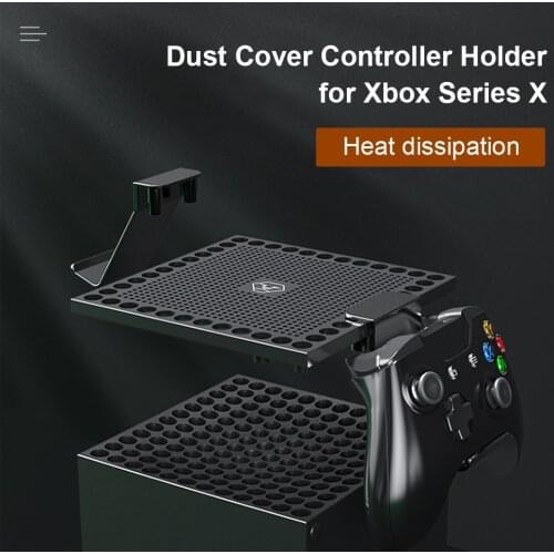 Dust Cover for Xbox Series X Host Multifunction Heat Dissipation Anti-foreign Object Net Earphone Controller Handle Shelf Rack