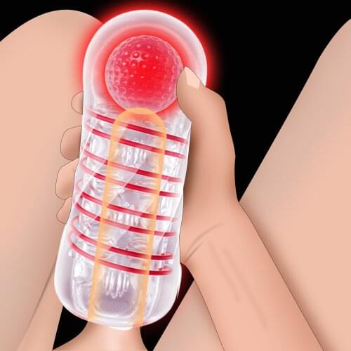 Realistic Tight Vagina Masturbating Transparent Toy Pussy Anal Sex Mouth Blowjob Masturbating Device Male Sex Toy Masturbator