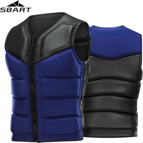 Neoprene Life Jacket Outdoor swimming snorkeling Ski Surfing wear fishing suit Kayaking Boating life jacket vest men for adult