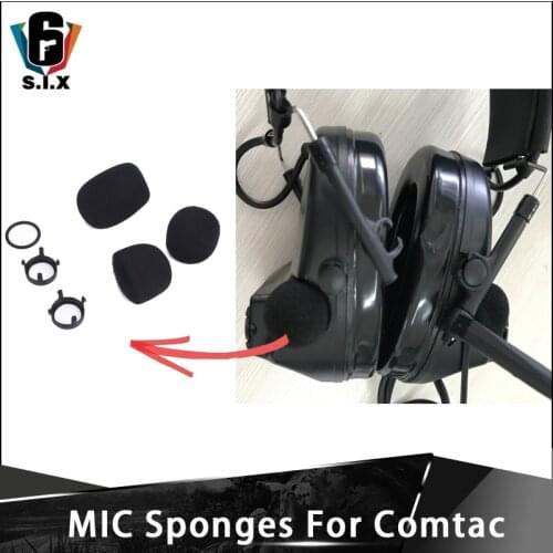 Z TAC Tactical Comtac MIC Sponges Replacement Parts Comtac Headphones Accesssory