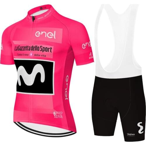 2020 Movistar bike jersey set summer quick dry bike clothing men cycling jersey short sleeve 20D gel pad tenue velo pro homme