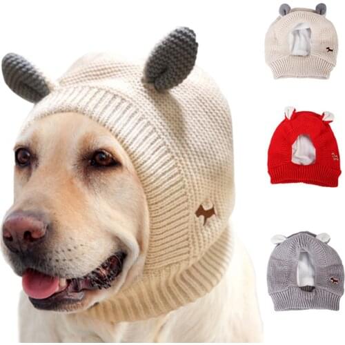 Knitted Hat Winter Warm Puppy Cap Fashion Rabbit Ear Design Beanie for Pet Dog Cat Dog Puppy Animal Christmas Hat Knitted Hats