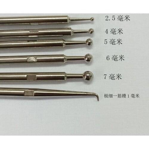 Japanese Style Very Small Lily of the Valley Trowel Round Trowel 2.5/4/5/6/7mm BJD Mini Flower Iron with Ironing Device