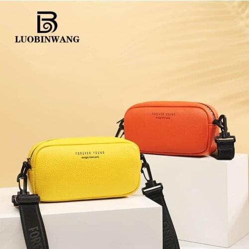 Women Genuine Leather Shoulder Bags Fashion Solid small cross body bags luxury designer phone bag ladies purses and handbags